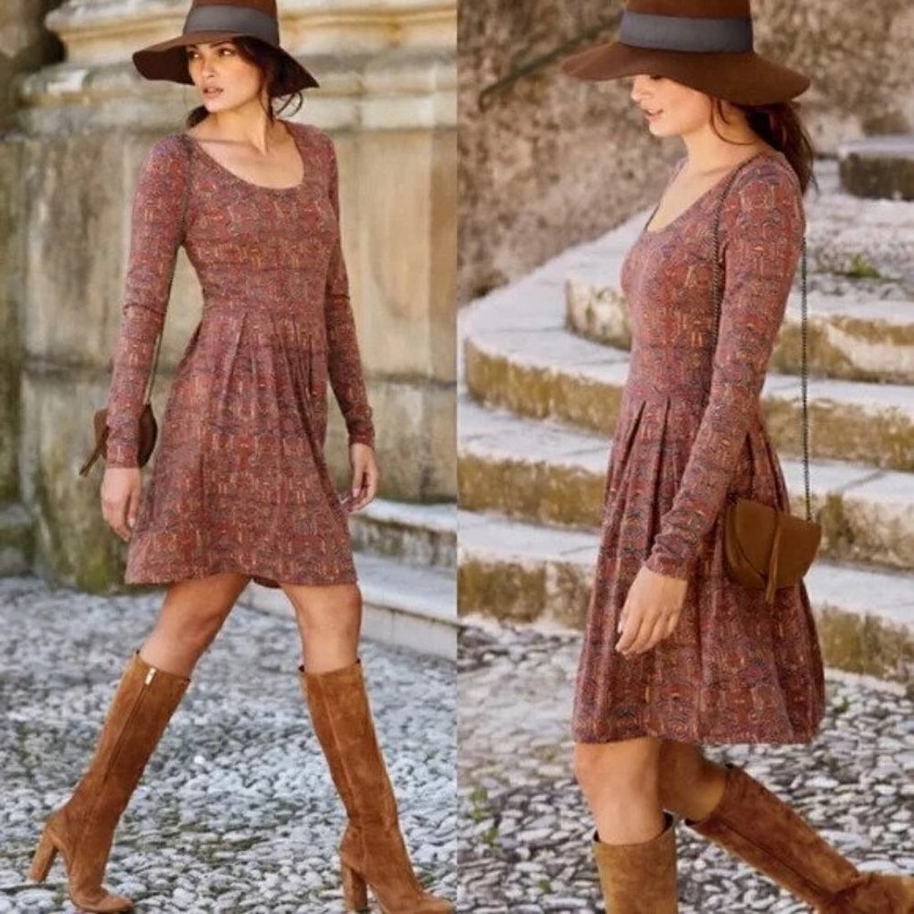 Peruvian Connection Sarawak Ikat Cotton Dress